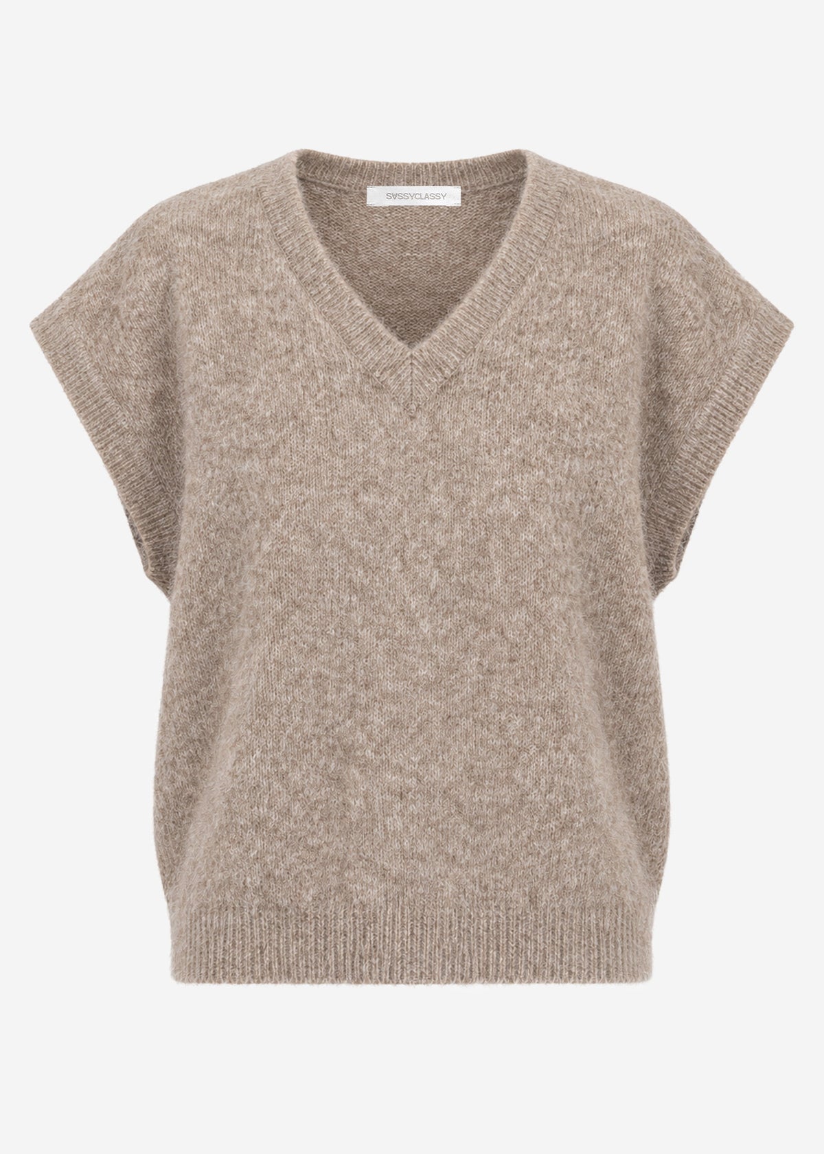 Pullunder mit V-Ausschnitt - beige