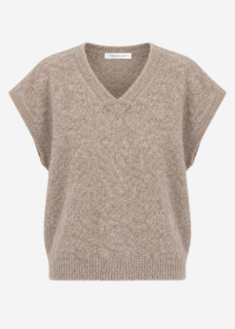 Pullunder mit V-Ausschnitt - beige