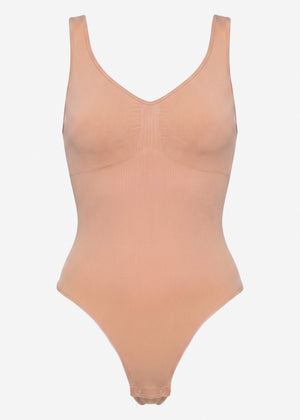 Bodysuit Sculpting Shapewear mit String - nude