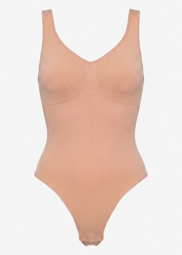 Bodysuit Sculpting Shapewear mit String - nude