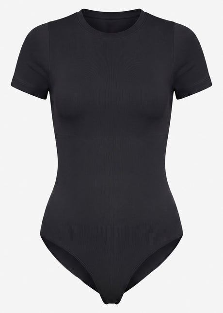 Bodysuit Sculpting Shapewear Kurzarm - schwarz