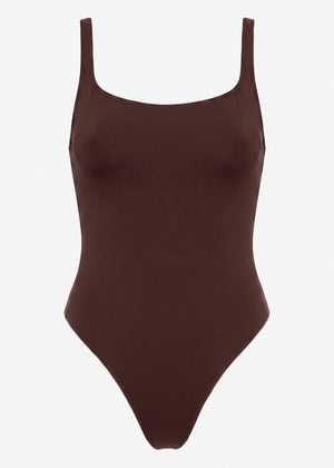 Bodysuit Soft Shapewear mit String - dunkelbraun