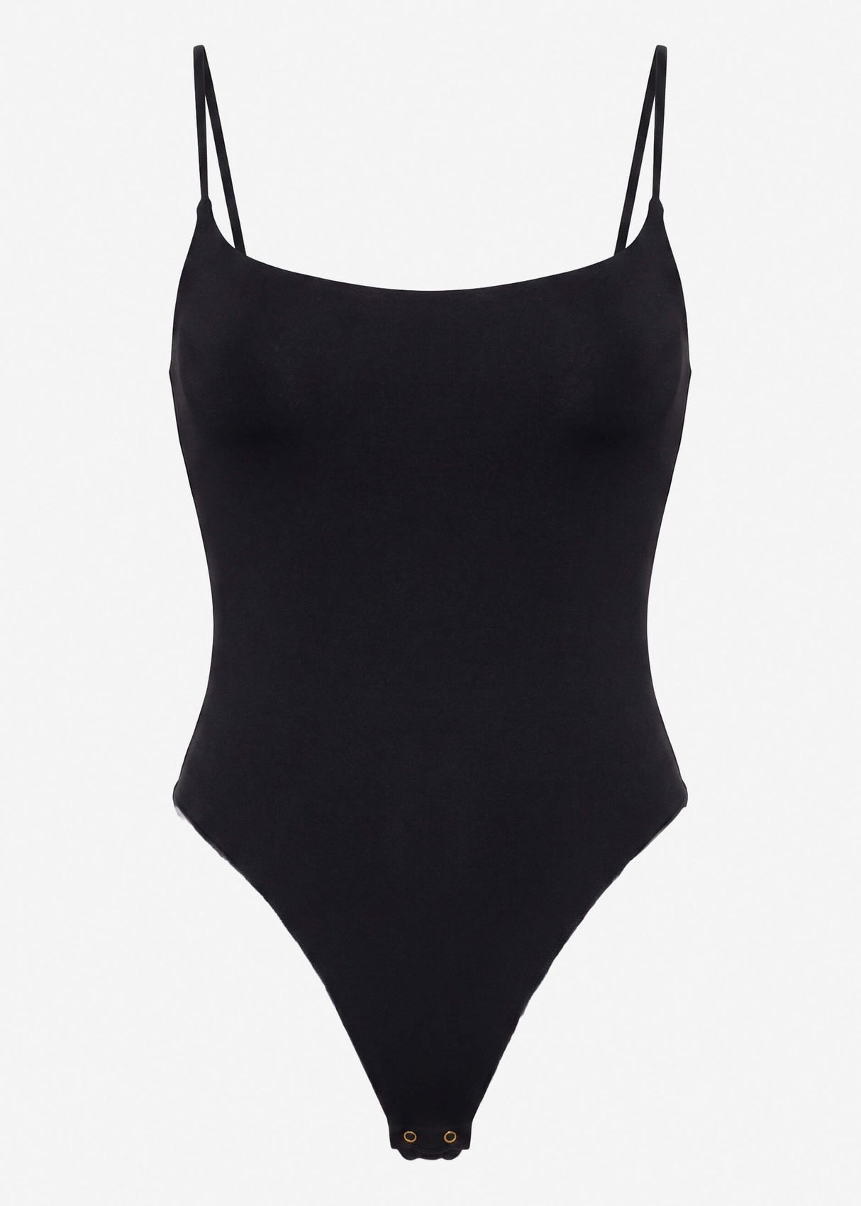 Bodysuit Soft Shapewear mit String und Spaghetti Träger - schwarz
