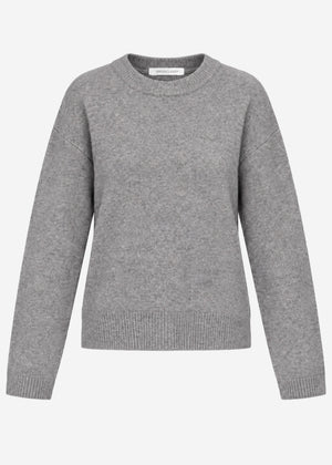 Classic crew neck jumper - taupe