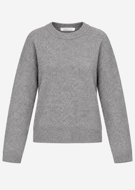 Klassischer Rundhalspullover - taupe von SASSYCLASSY