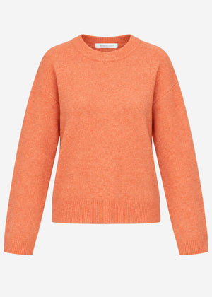 Classic crew neck jumper - orange