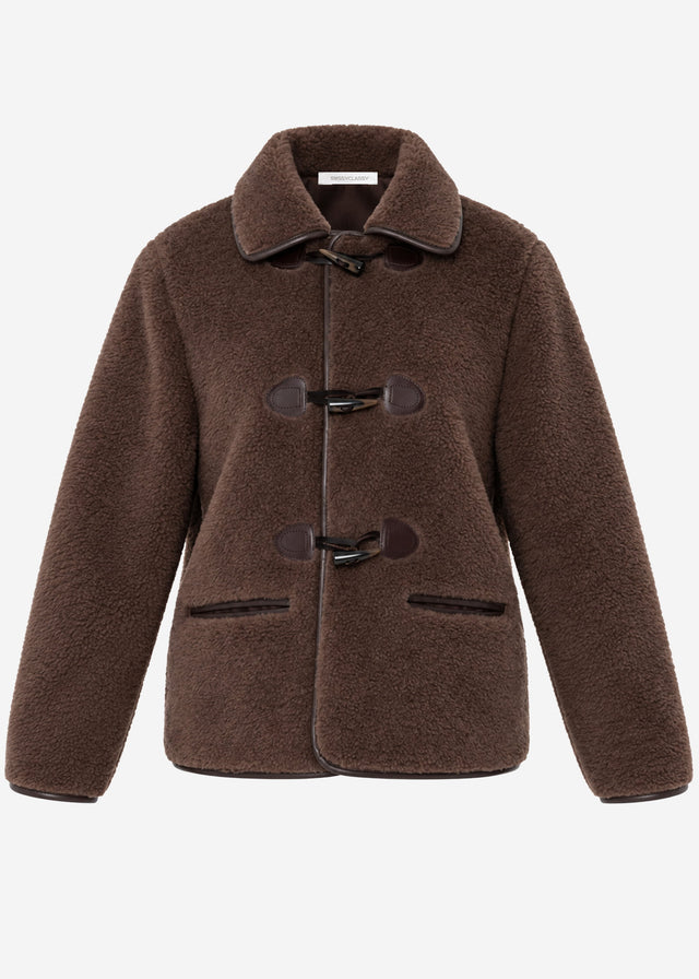 Teddy fleece jacket - brown