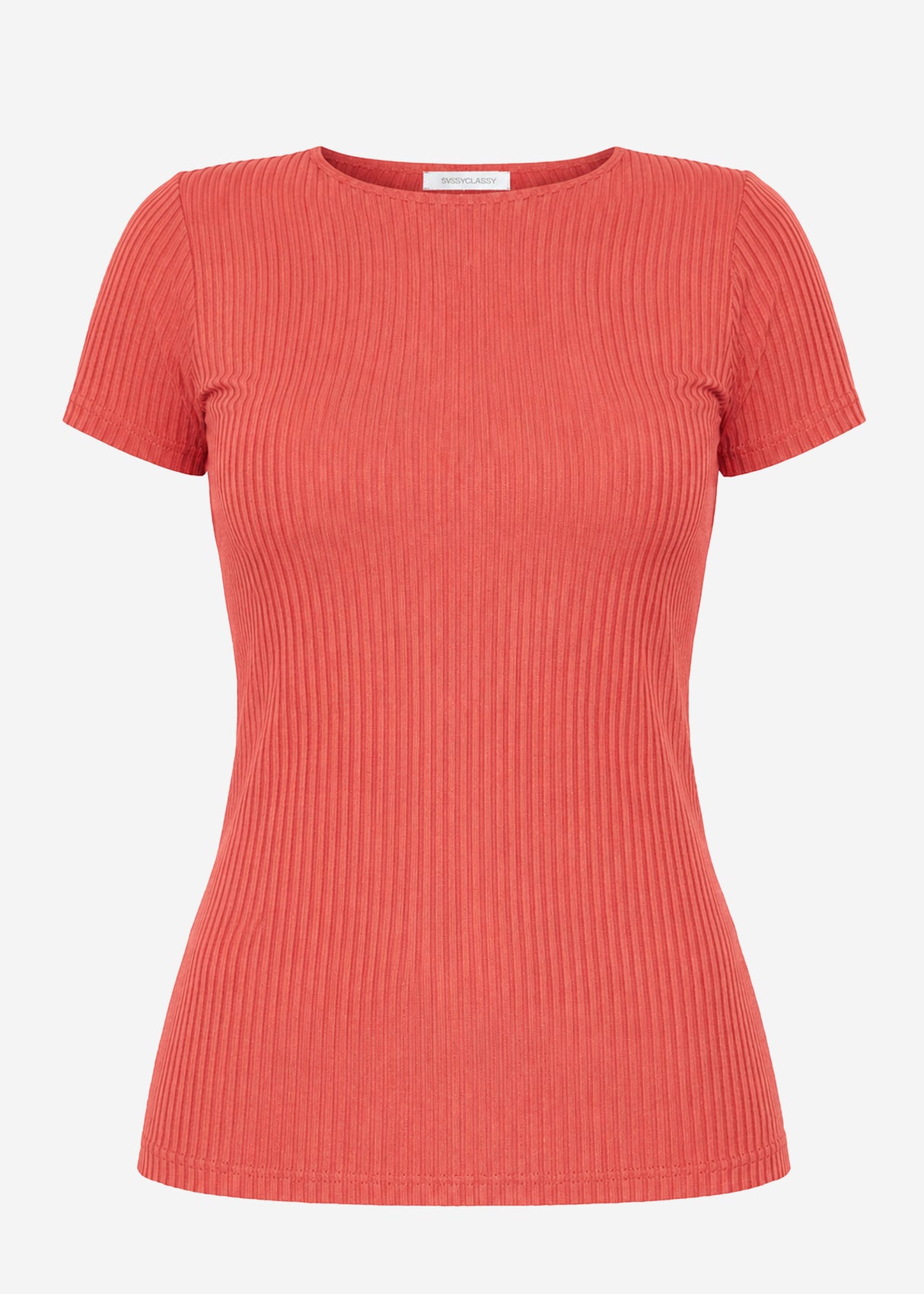 T-Shirt in geripptem Jersey - hummer