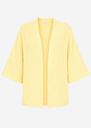 Musselin Kimono - vanillegelb