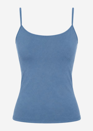 Spaghettiträger Top - blau