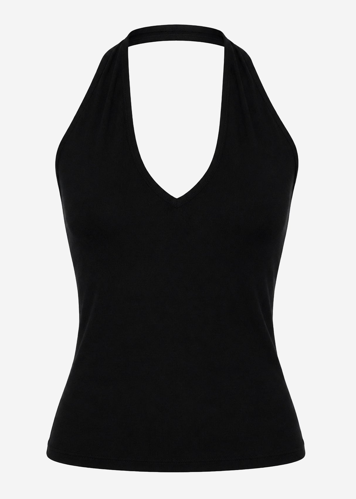 Neckholder-Top - schwarz