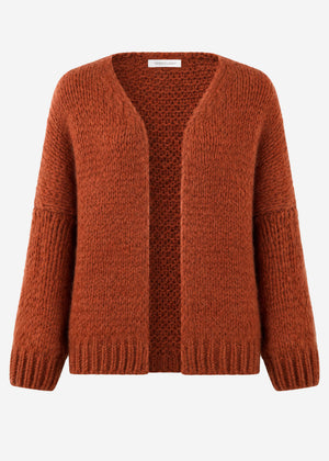 Oversize Cardigan - rostrot