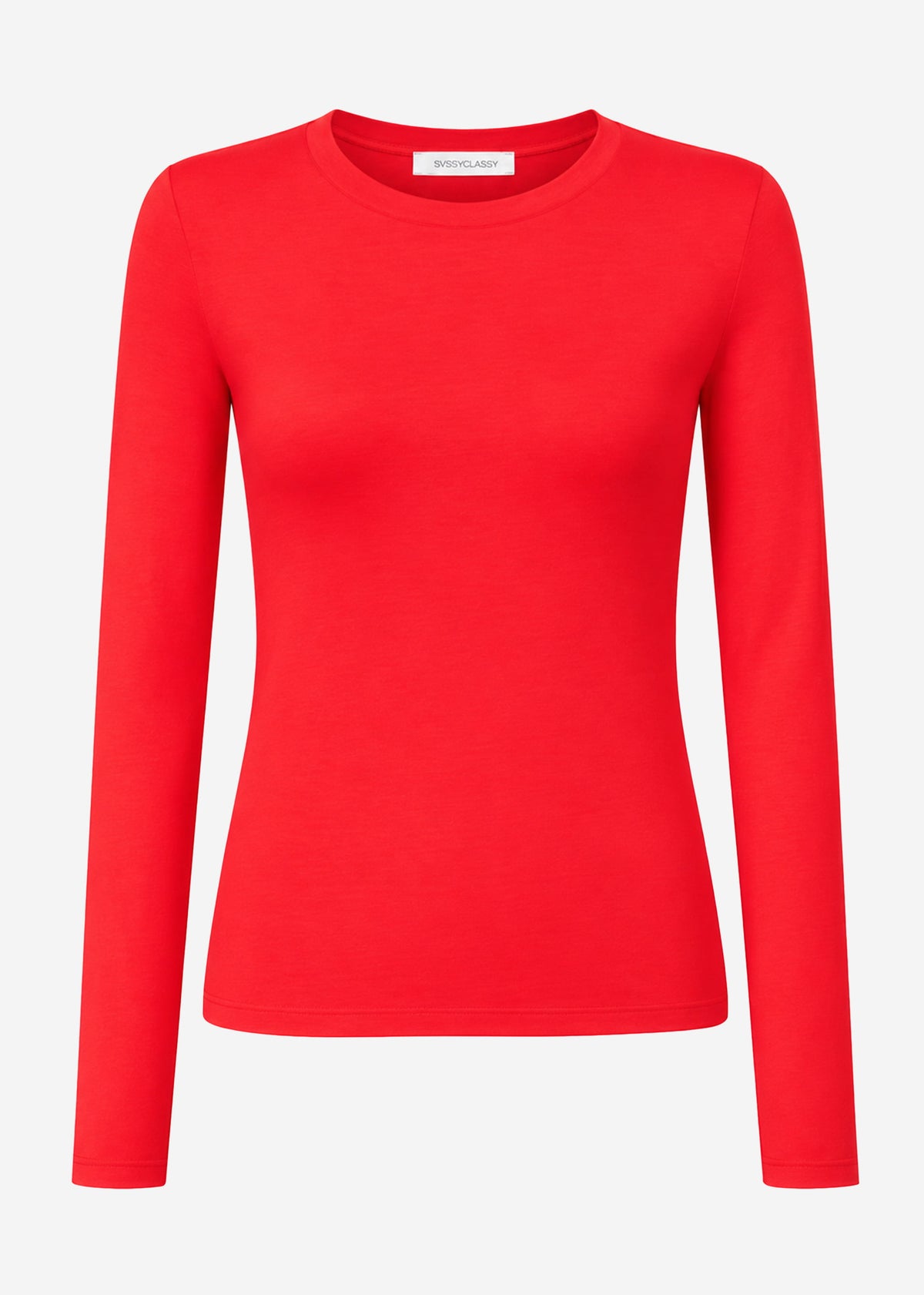 Long-sleeved top - red