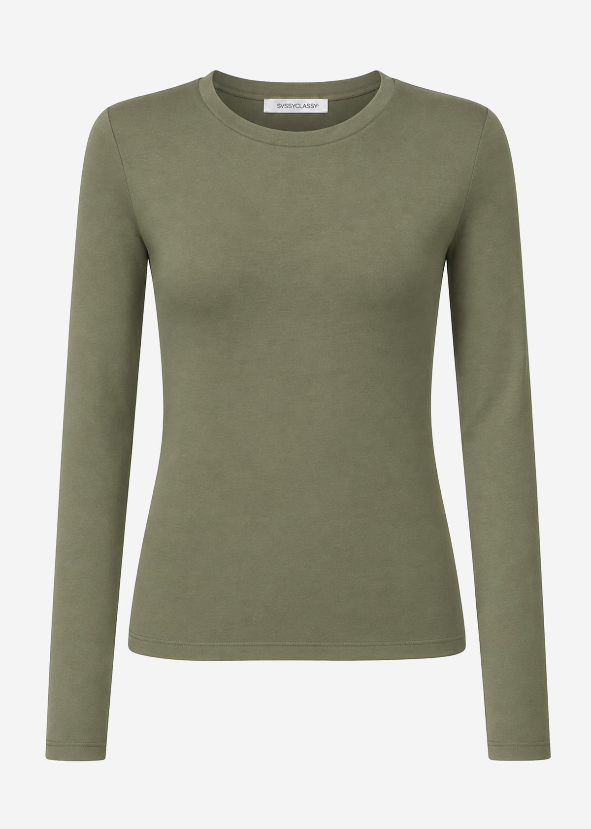 Long-sleeved top - khaki