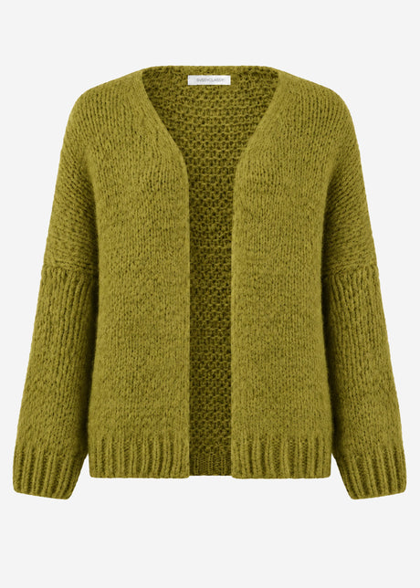Oversize Cardigan - olivgrün