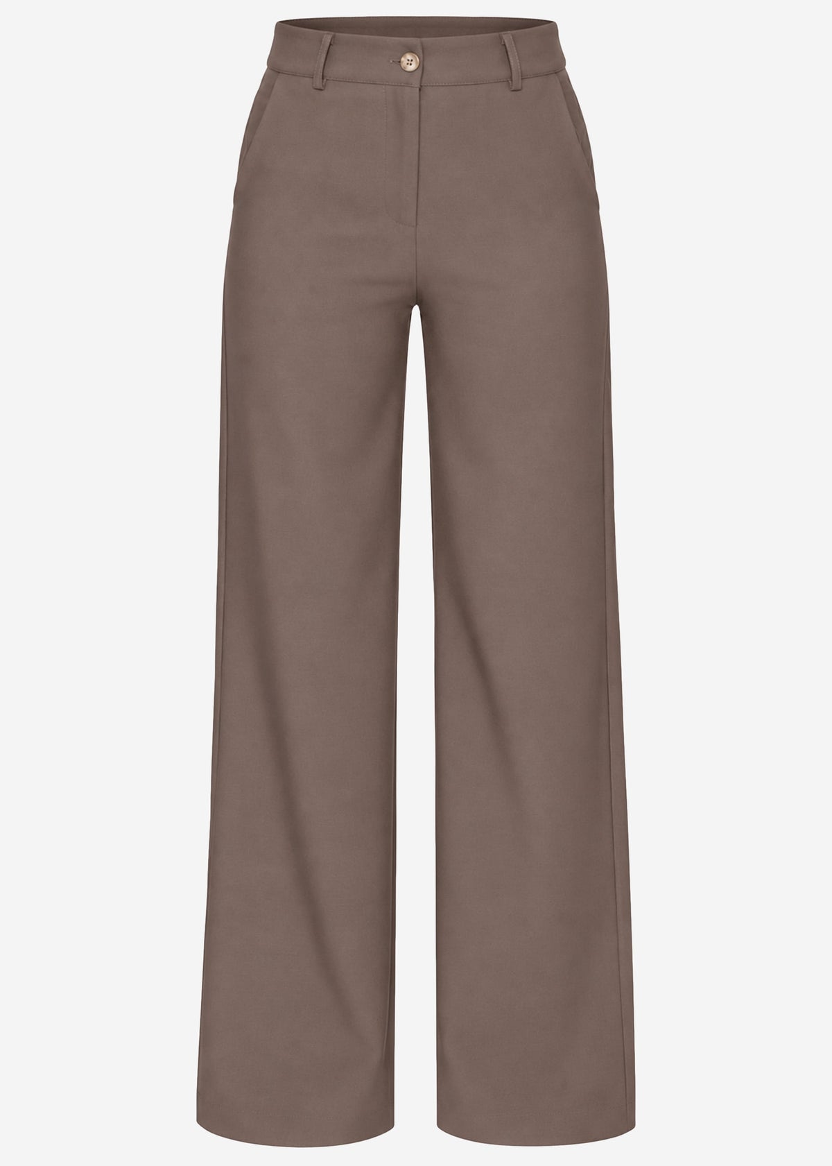 Suit trousers with a straight leg - taupe