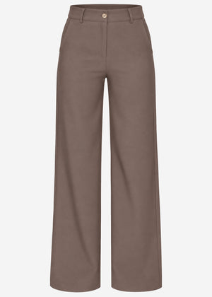 Suit trousers with a straight leg - taupe