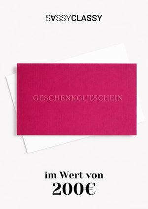 SASSYCLASSY Geschenkgutschein