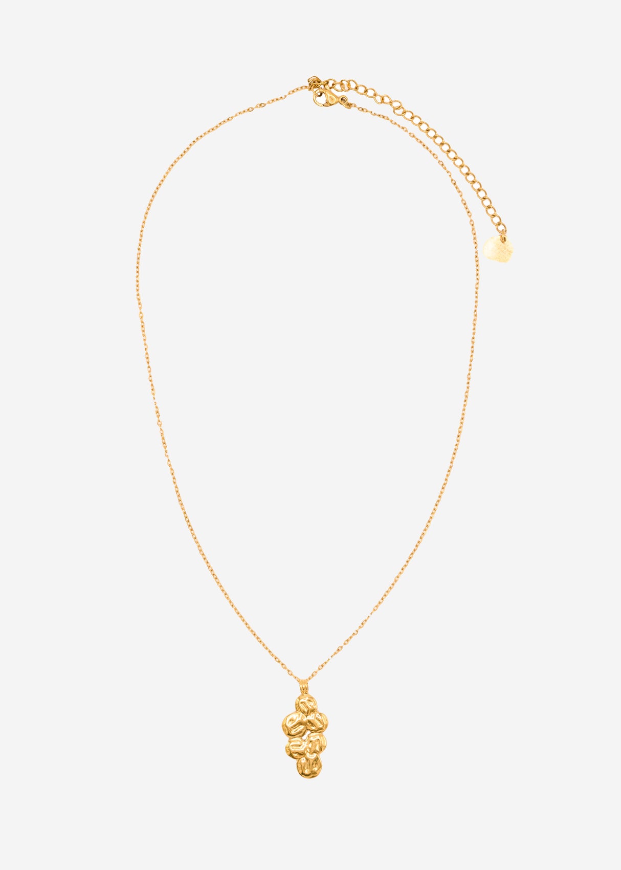 Halskette mit Anhänger, gold