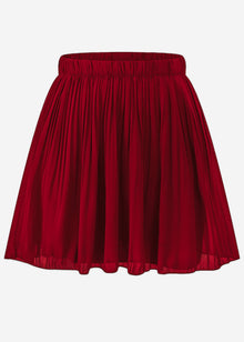 Chiffon plissé skirt - bordeaux