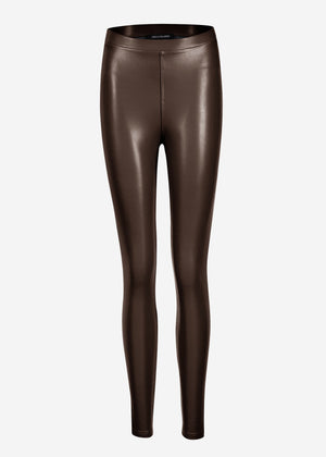 Thermal leggings, dark brown