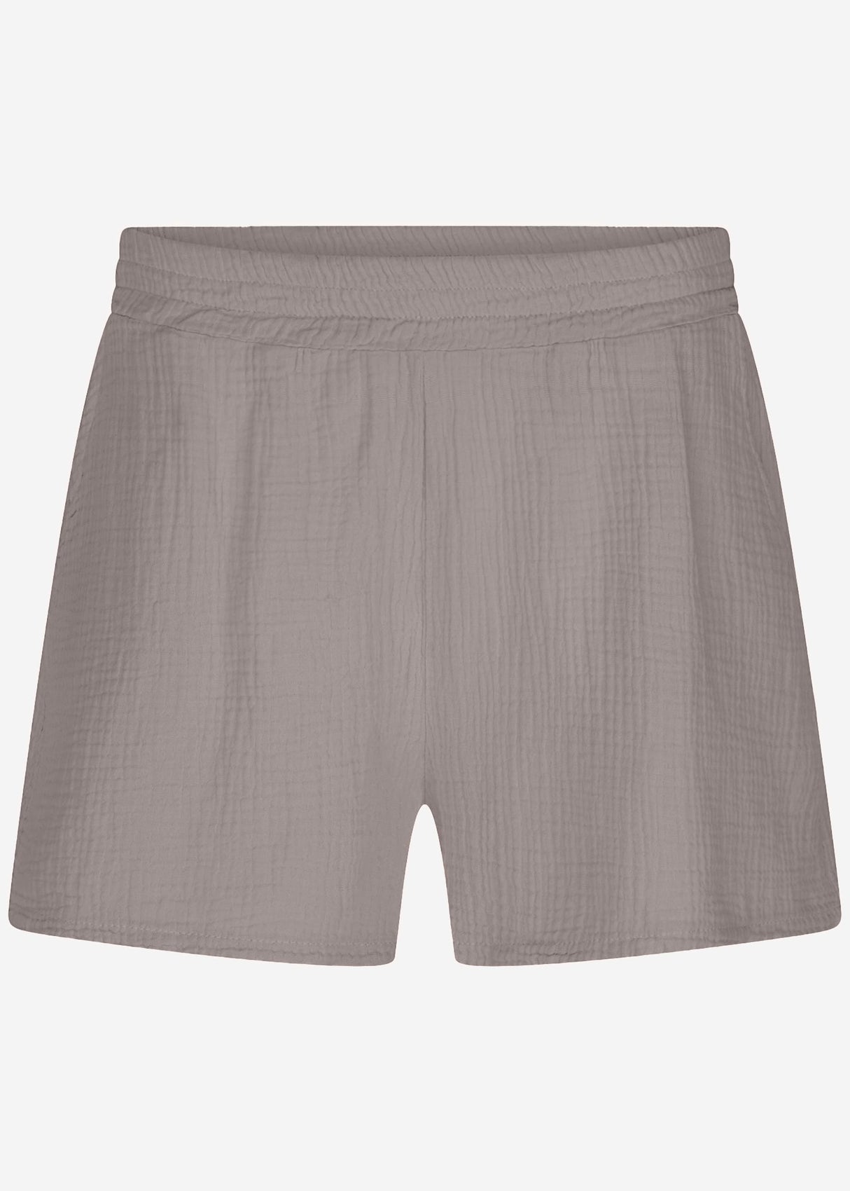 Muslin shorts, taupe