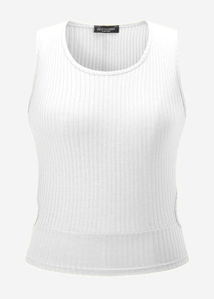 Top mit Cut-Out - offwhite