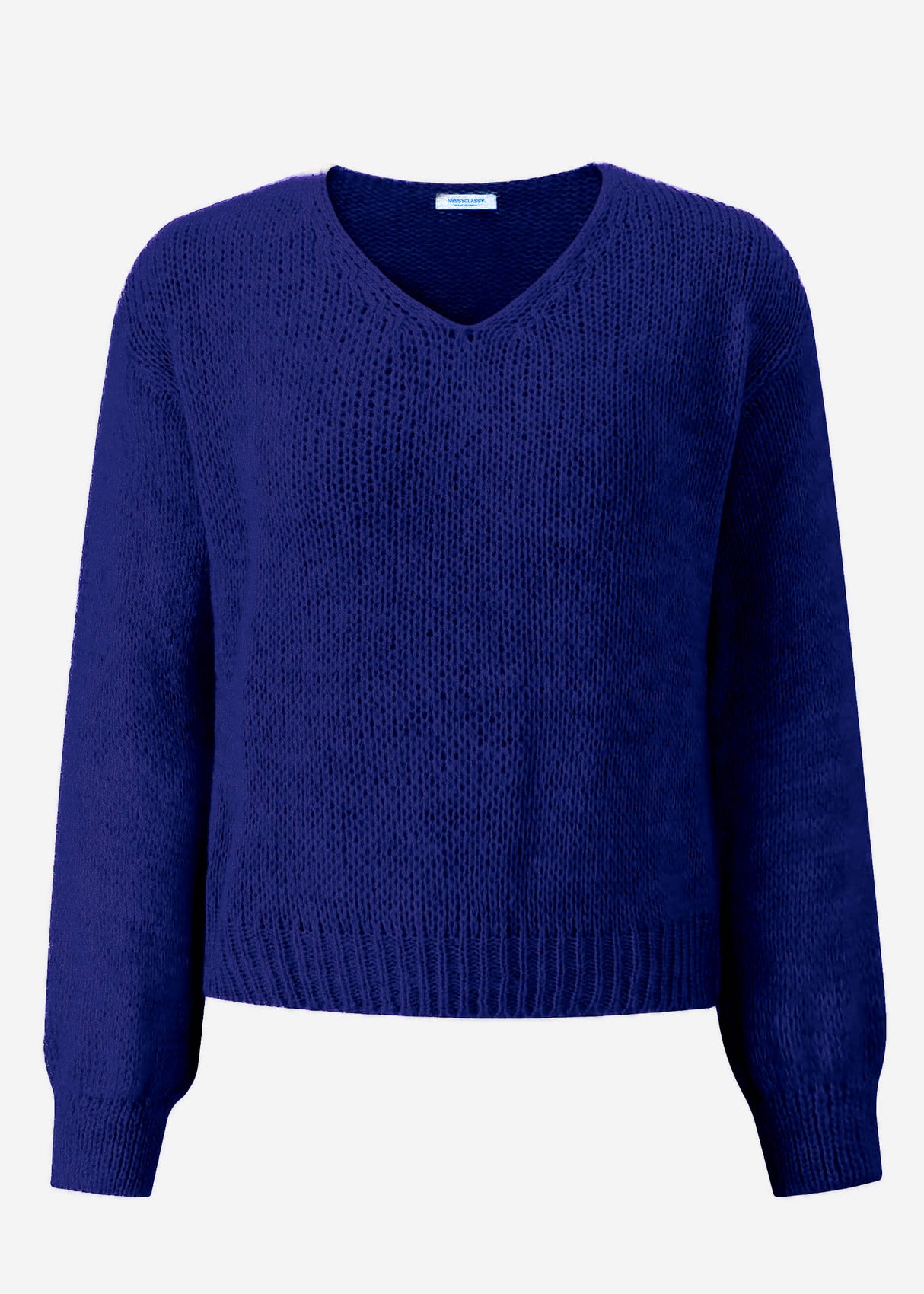 V-neck sweater - royal blue