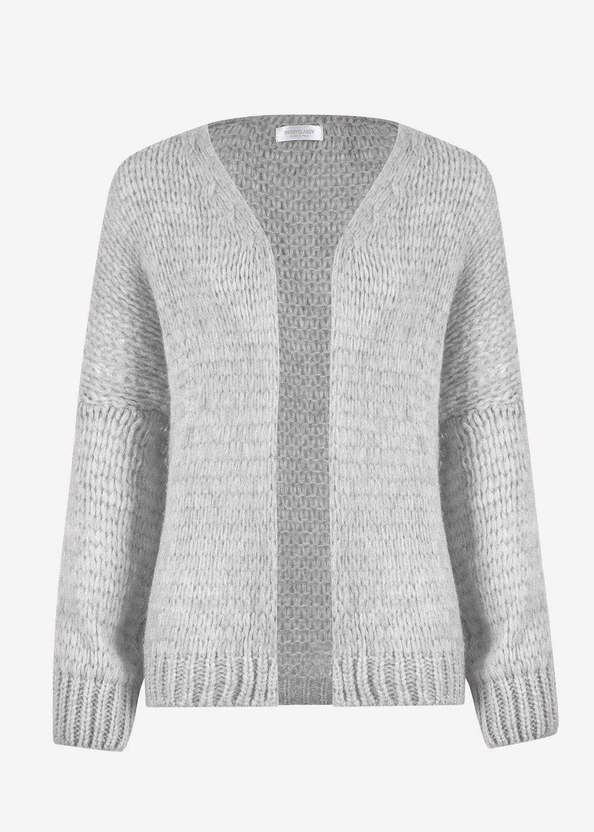 Oversize Cardigan - hellgrau