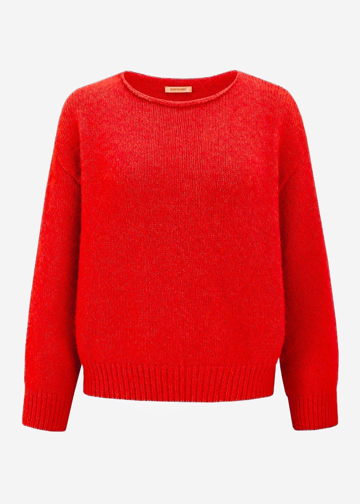Oversized sweater - orange-red
