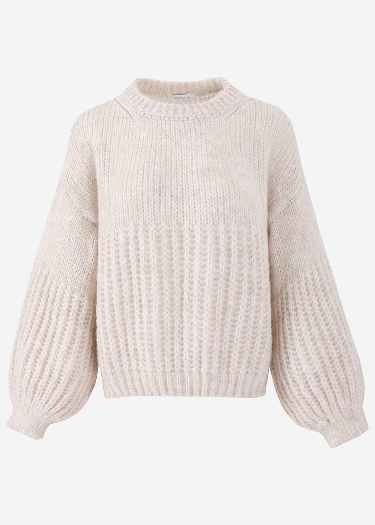 Pullover mit Struktur - beige
