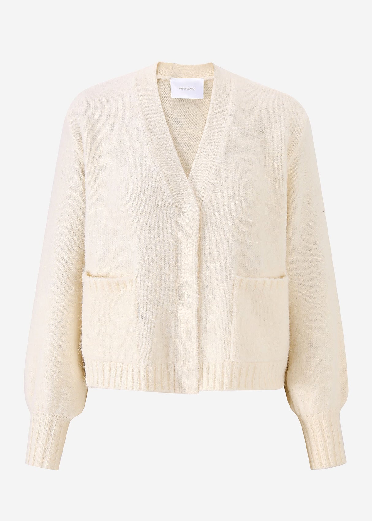 Cardigan mit Druckknöpfen - offwhite