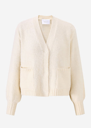 Cardigan mit Druckknöpfen - offwhite