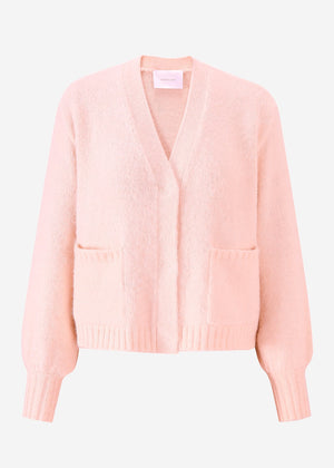 Cardigan mit Druckknöpfen - rosa