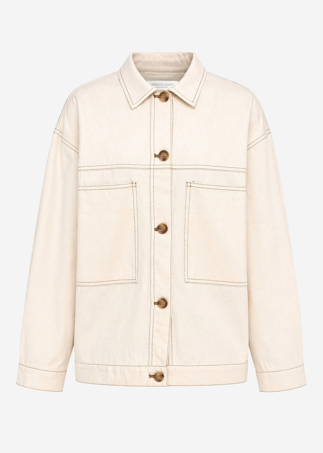 Blusenjacke - beige