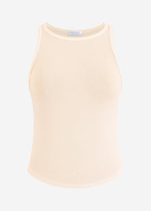 Geripptes Tank Top - beige