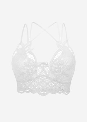 Spitzen-Bustier - weiß