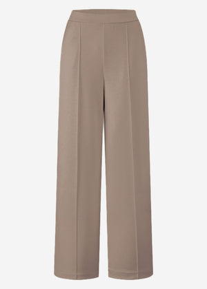Softe weite Jogginghose mit Biese - taupe