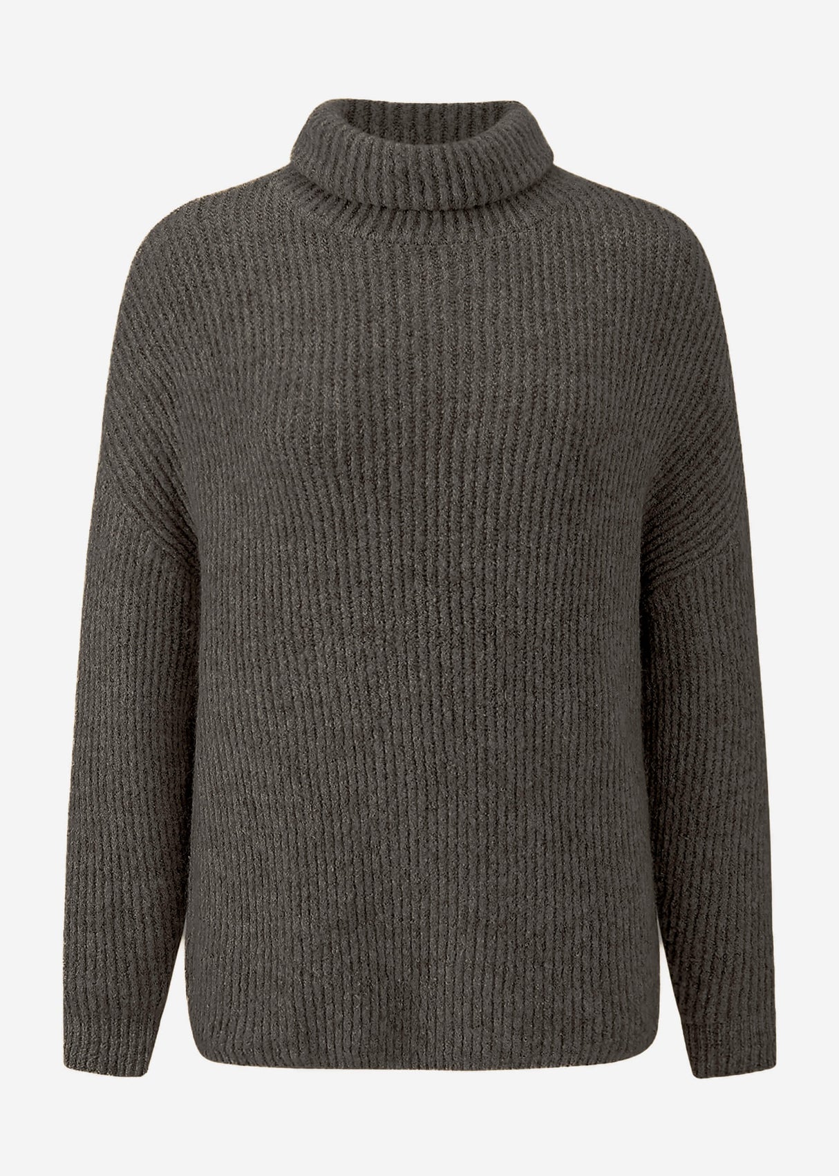 Oversized turtleneck sweater - anthracite