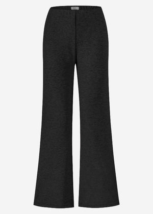 Jersey Flare Pants - dunkelgrau meliert