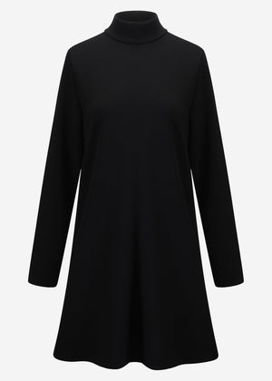 Short jersey dress - black