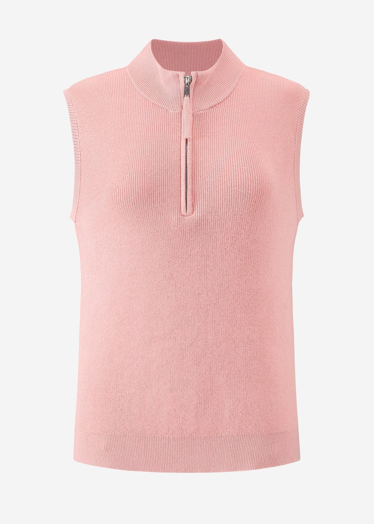 Top mit Reißverschluss - rosa