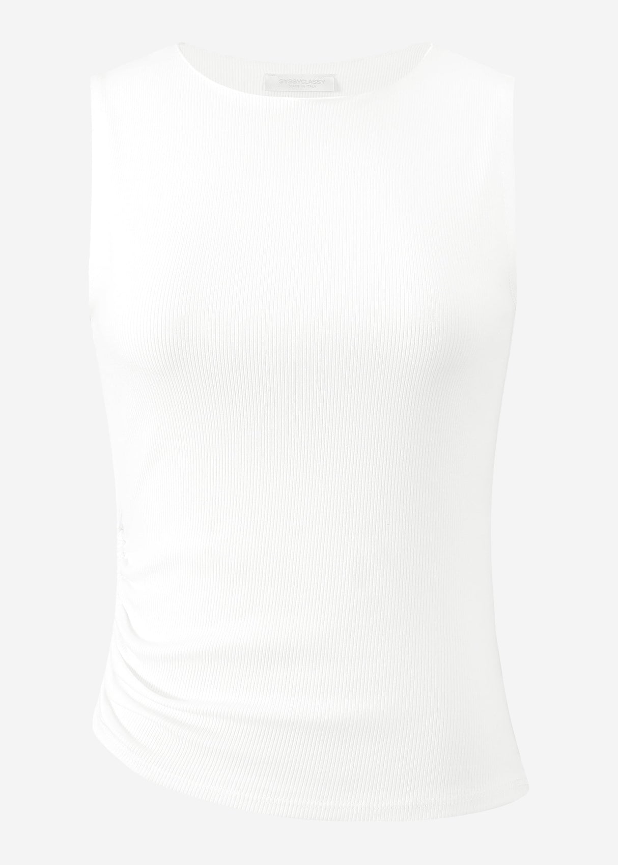 Top mit Raffung - offwhite