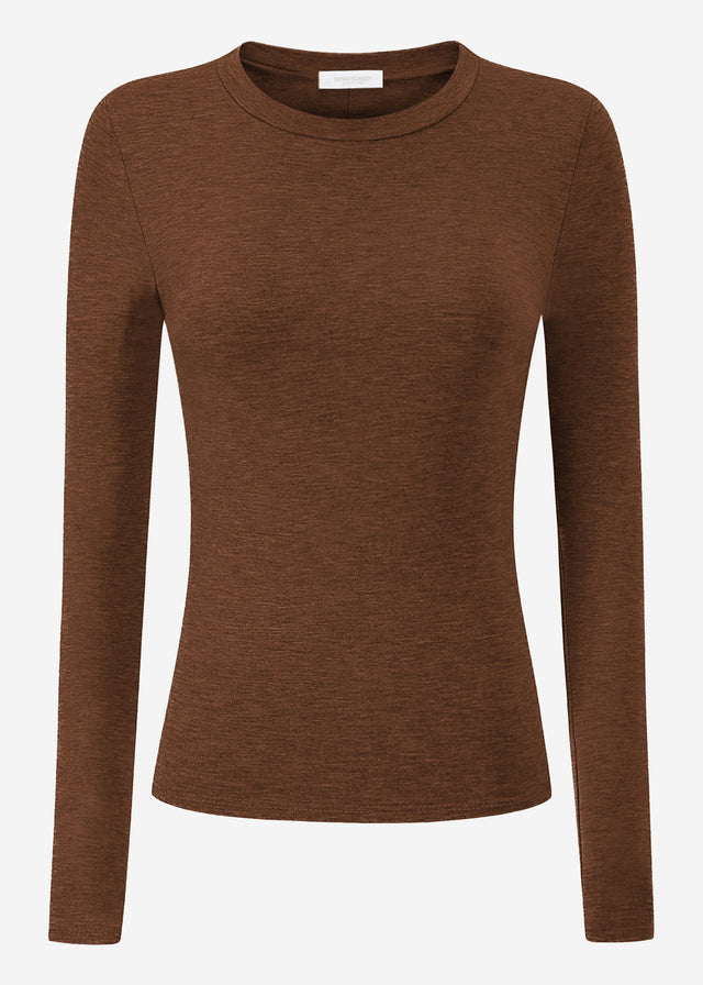 Langarmshirt - braun