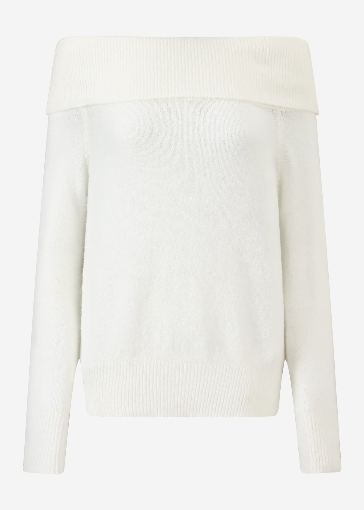 Schulterfreier Pullover - offwhite