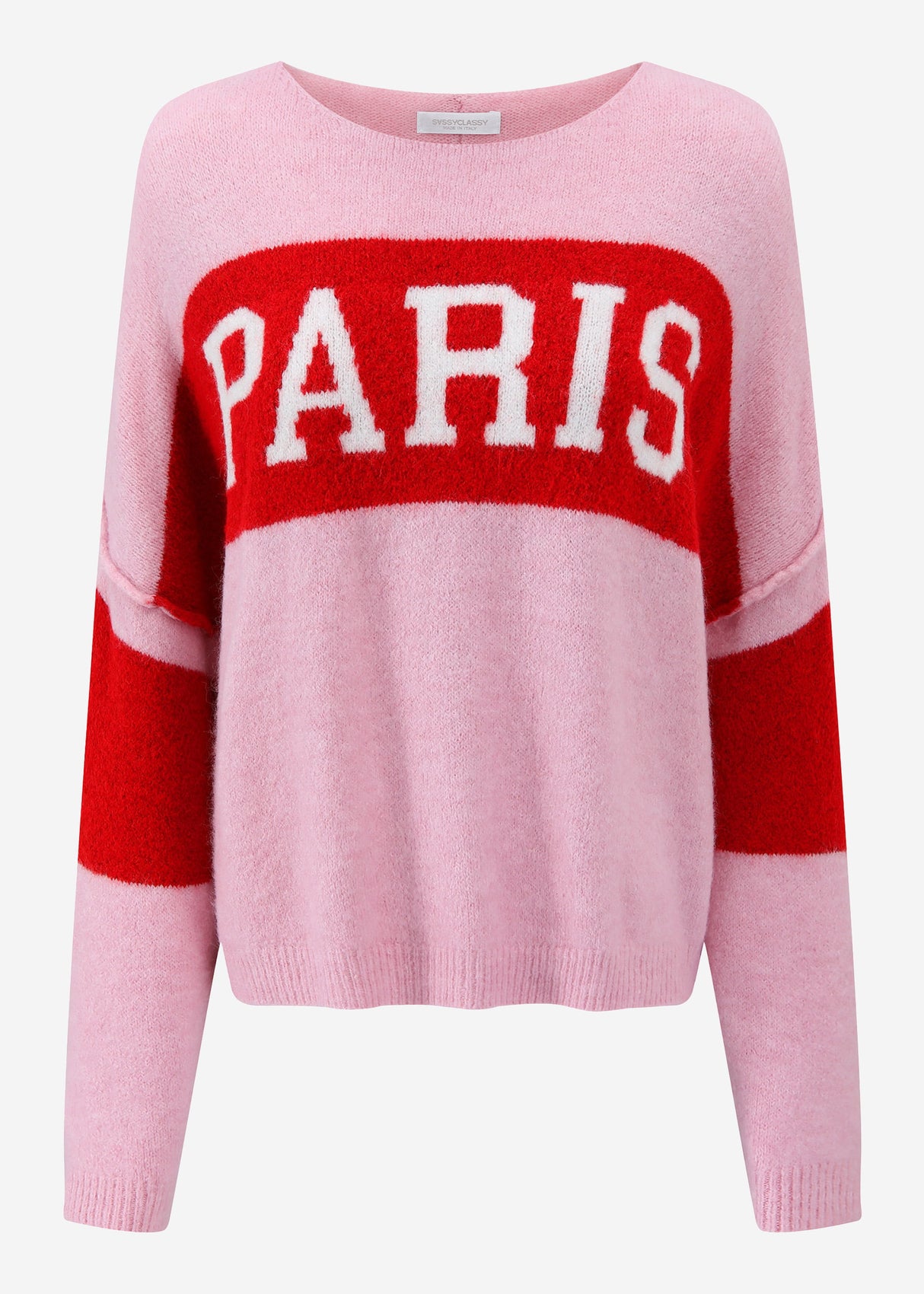 Oversize sweater "PARIS" - pink