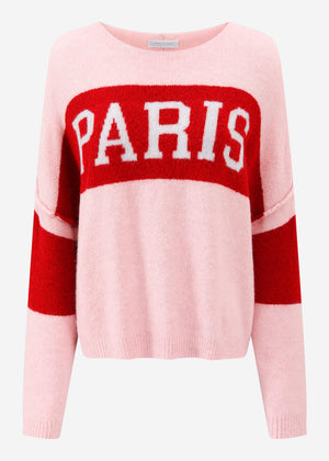 Oversize Pullover "PARIS" - rosa