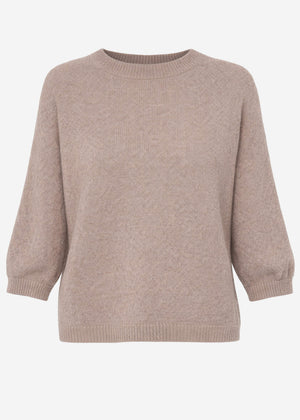 Knitted top - taupe