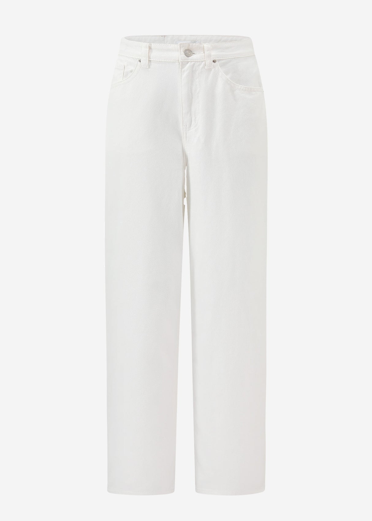 Wide Leg Jeans mit hohem Bund - offwhite