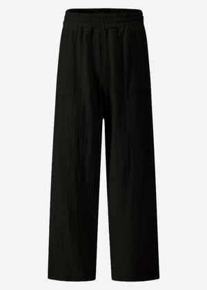Muslin pants - black